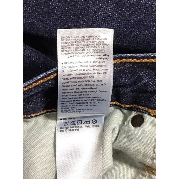 Old Navy Mens Jeans Size 33x30 Blue Denim Straight Leg Dark Wash Cotton EUC - Picture 5 of 6